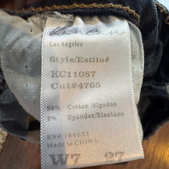 Kancan Size 7- pre loved-Denim Frayed Hem Women's Shorts - Picture 5 of 11